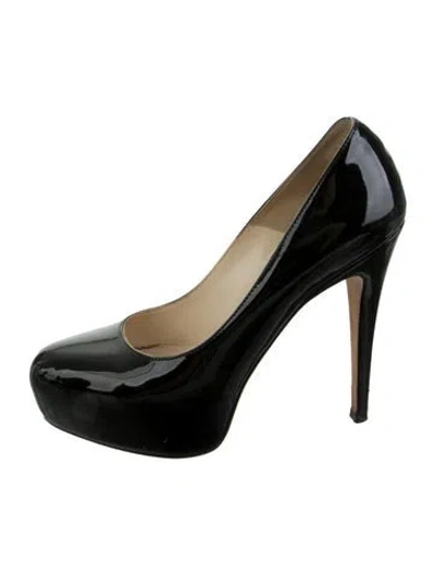 Pre-owned Brian Atwood Patent Leather Pumps In Black