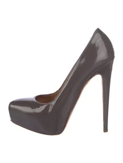 Pre-owned Brian Atwood Patent Leather Pumps In Brown