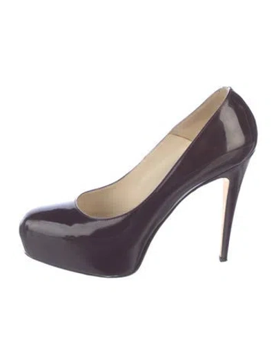 Pre-owned Brian Atwood Patent Leather Pumps In Purple