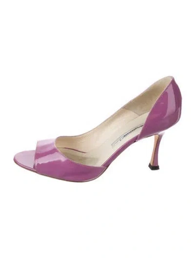 Pre-owned Brian Atwood Patent Leather Pumps In Purple