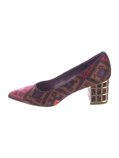 Pre-owned Brian Atwood Printed Pumps In Multi