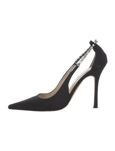 Pre-owned Brian Atwood Satin Pumps In Black