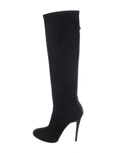 Pre-owned Brian Atwood Suede Boots In Black