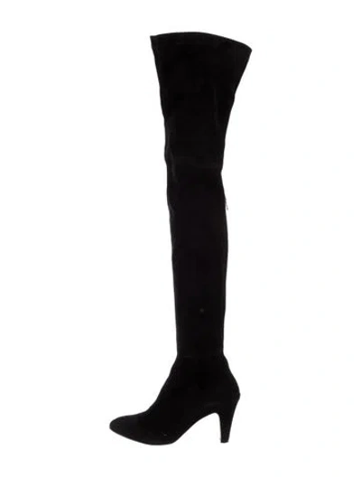 Pre-owned Brian Atwood Suede Boots In Black
