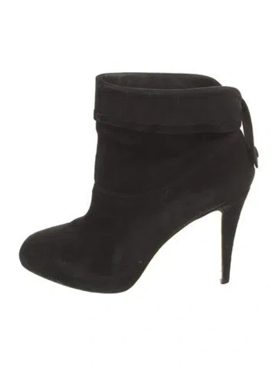 Pre-owned Brian Atwood Suede Boots In Black