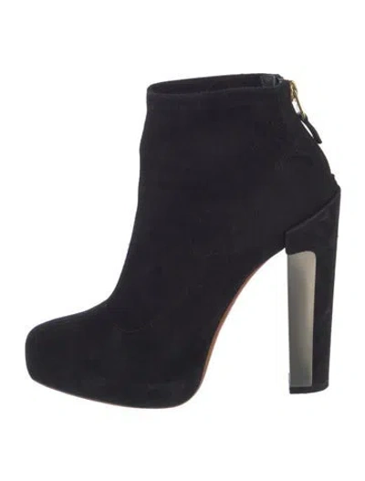 Pre-owned Brian Atwood Suede Boots In Black