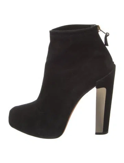 Pre-owned Brian Atwood Suede Boots In Black