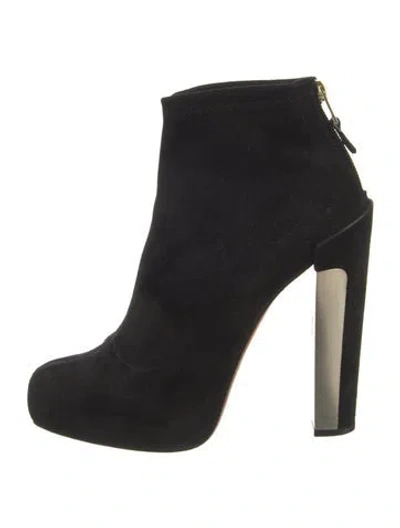 Pre-owned Brian Atwood Suede Boots In Black