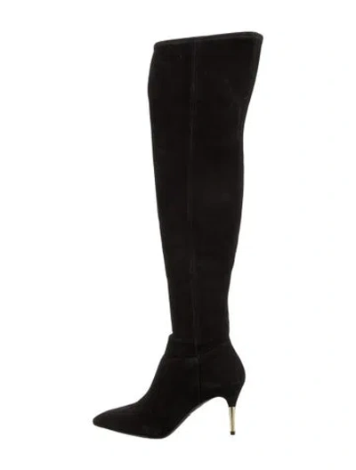 Pre-owned Brian Atwood Suede Boots In Black