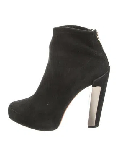 Pre-owned Brian Atwood Suede Boots In Black