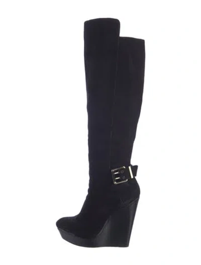 Pre-owned Brian Atwood Suede Boots In Blue