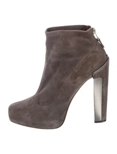Pre-owned Brian Atwood Suede Boots In Brown