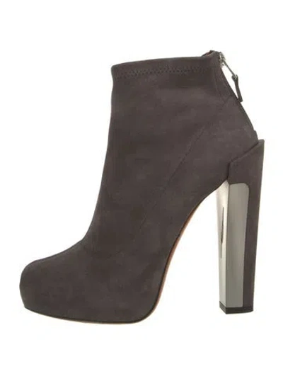 Pre-owned Brian Atwood Suede Boots In Brown/grey