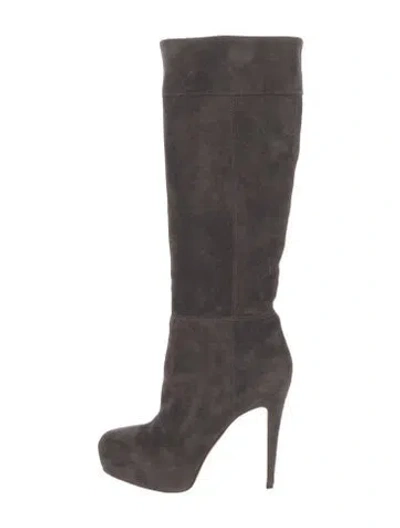 Pre-owned Brian Atwood Suede Boots In Multi