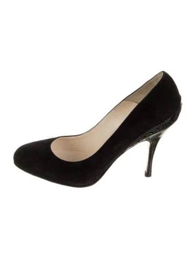 Pre-owned Brian Atwood Suede Pumps In Black