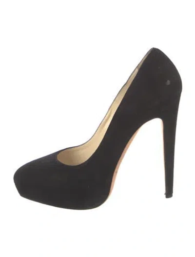 Pre-owned Brian Atwood Suede Pumps In Black
