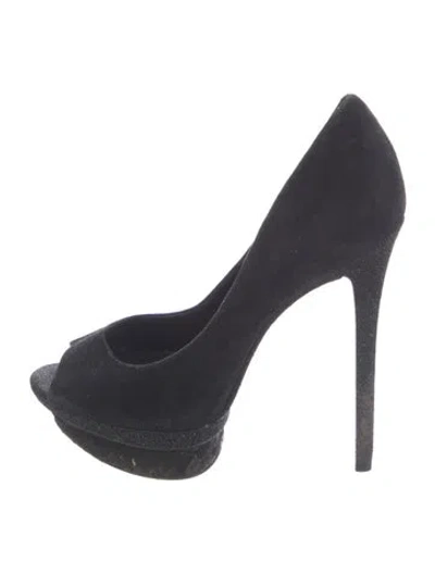Pre-owned Brian Atwood Suede Pumps In Black