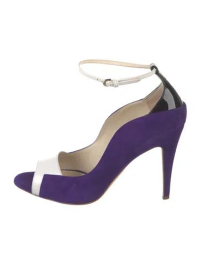 Pre-owned Brian Atwood Suede Pumps In Blue