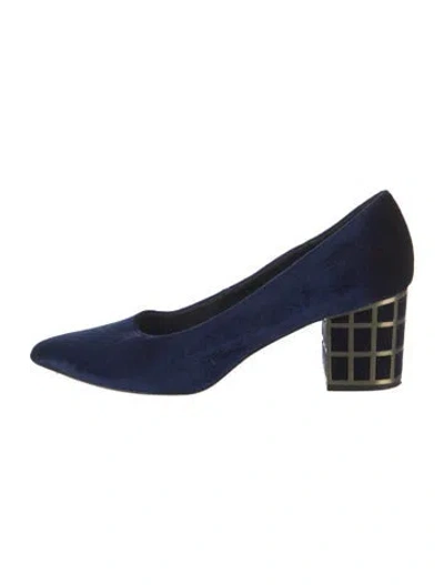 Pre-owned Brian Atwood Suede Pumps In Blue
