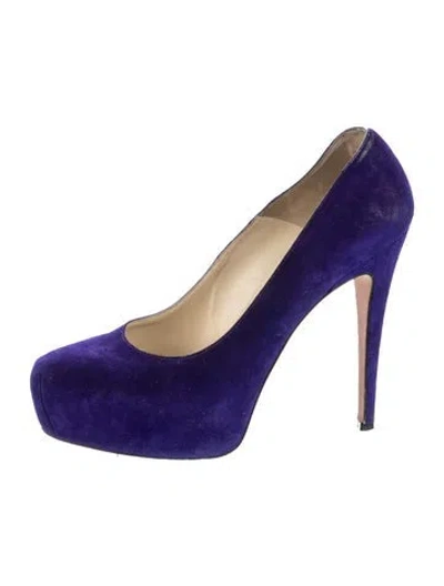 Pre-owned Brian Atwood Suede Pumps In Purple
