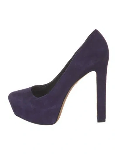 Pre-owned Brian Atwood Suede Pumps In Purple