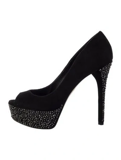 Pre-owned Brian Atwood Suede Pumps In White