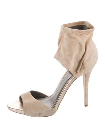 Pre-owned Brian Atwood Suede Sandals In Brown