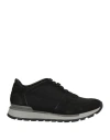 Brian Cress Man Sneakers Black Size 7 Leather, Textile Fibers