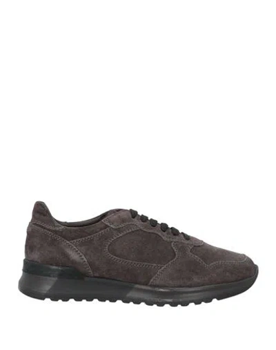 Brian Cress Man Sneakers Steel Grey Size 7 Soft Leather