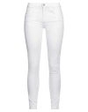 Brian Dales & Ltb Woman Jeans White Size 27 Cotton, Elastane