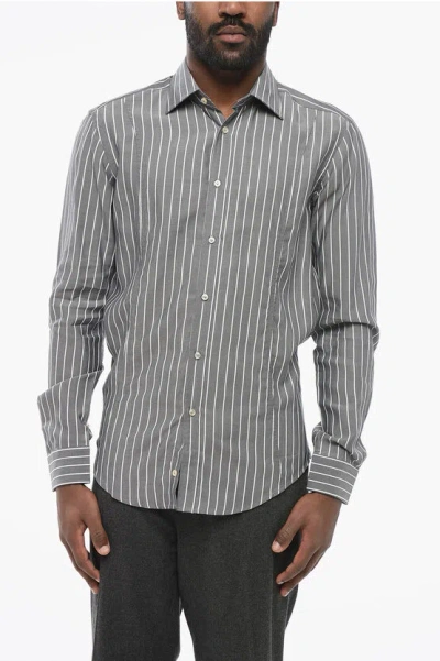 Brian Dales Awning Striped Casual Shirt With Spread Collar