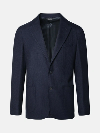 Brian Dales Blue Wool Blend Blazer