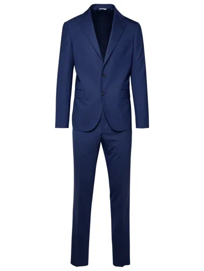 BRIAN DALES BRIAN DALES BLUE WOOL BLEND SUIT