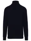 Brian Dales Man Turtleneck Midnight Blue Size M Wool, Acrylic