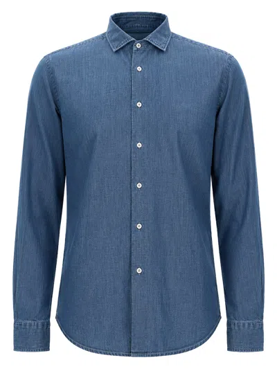 Brian Dales Camicia In Cotone In Blue