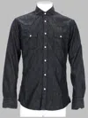 Brian Dales Camicia In Denim Di Cotone In Black