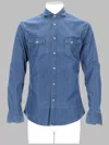 Brian Dales Camicia In Denim Di Cotone In White