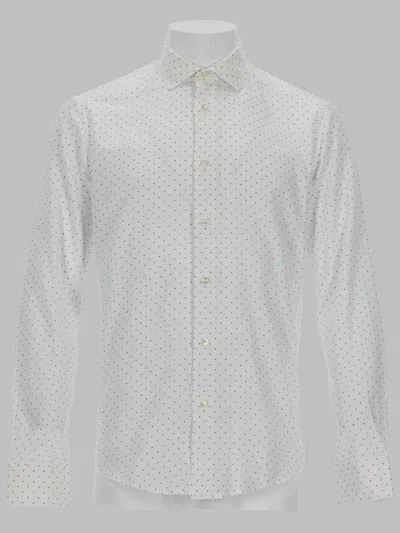 Brian Dales Cotton Shirt For Men In White