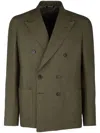Brian Dales Double-breasted Blazer In Green