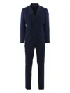 Brian Dales Double-breasted Long-sleeve Suit In Blue