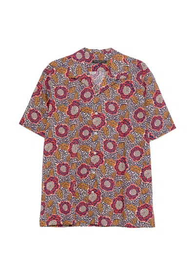 Brian Dales Floral-print Short-sleeve Shirt In Multi