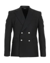 Brian Dales Man Blazer Black Size 38 Polyester, Wool, Elastane In Black