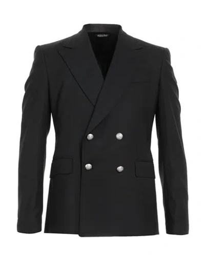 Brian Dales Man Blazer Black Size 36 Polyester, Wool, Elastane
