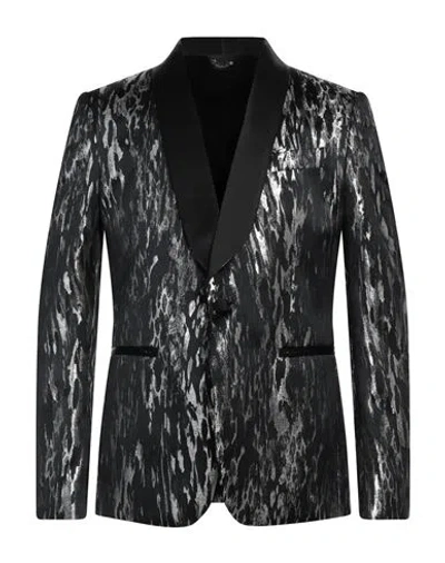 Brian Dales Man Blazer Black Size 40 Polyester, Polyamide