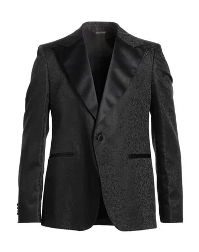 Brian Dales Man Blazer Black Size 42 Acetate, Polyester, Polyamide