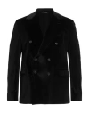 Brian Dales Man Blazer Black Size 42 Cotton, Viscose, Elastane