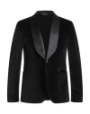 Brian Dales Man Blazer Black Size 42 Cotton, Viscose, Elastane