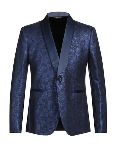 Brian Dales Man Blazer Blue Size 40 Wool, Polyester, Polyamide