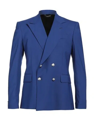 Brian Dales Man Blazer Blue Size 40 Polyester, Wool, Elastane