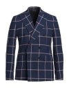 Brian Dales Man Blazer Bright Blue Size 38 Cotton, Wool, Polyamide In Blue